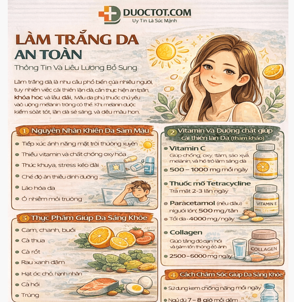 LÀM TRẮNG DA AN TOÀN